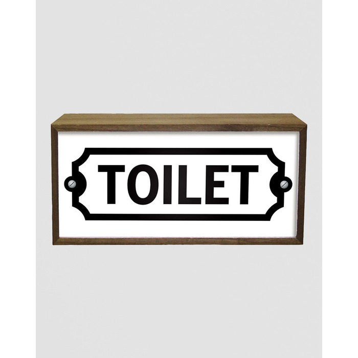 Light Box Toilet Sign