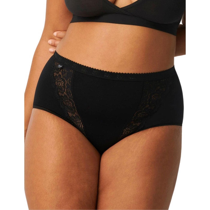 Sloggi Chic Maxi Brief 4 Pack - Black - S - 10