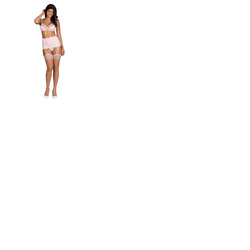 Obsessive Girlly Bra Garter Belt and Thong Set