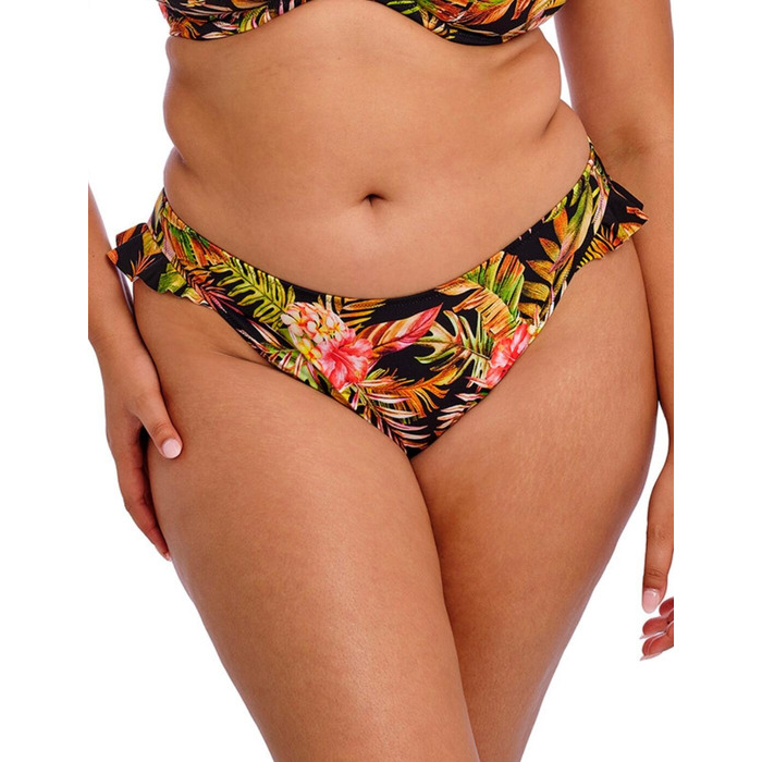 Elomi Tiger Valley High Leg Bikini Brief - Black - M - 12