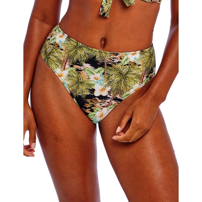 Freya Bahama Shores High Waist Bikini Brief - Black - XL - 16