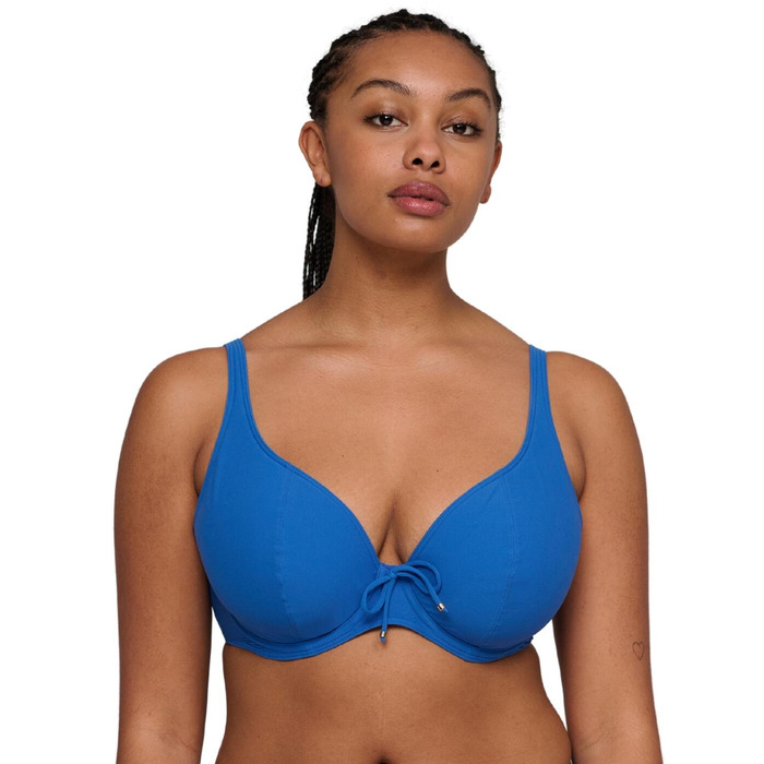 Prima Donna Swim Aswan Padded Plunge Bikini Top - Delphinium Cheer Blue - 38G