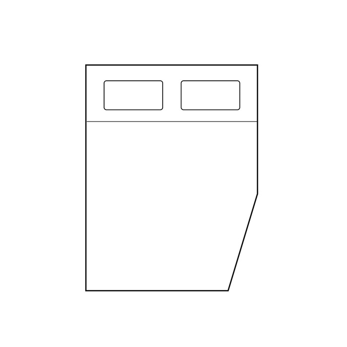 One Side Corner Cut off