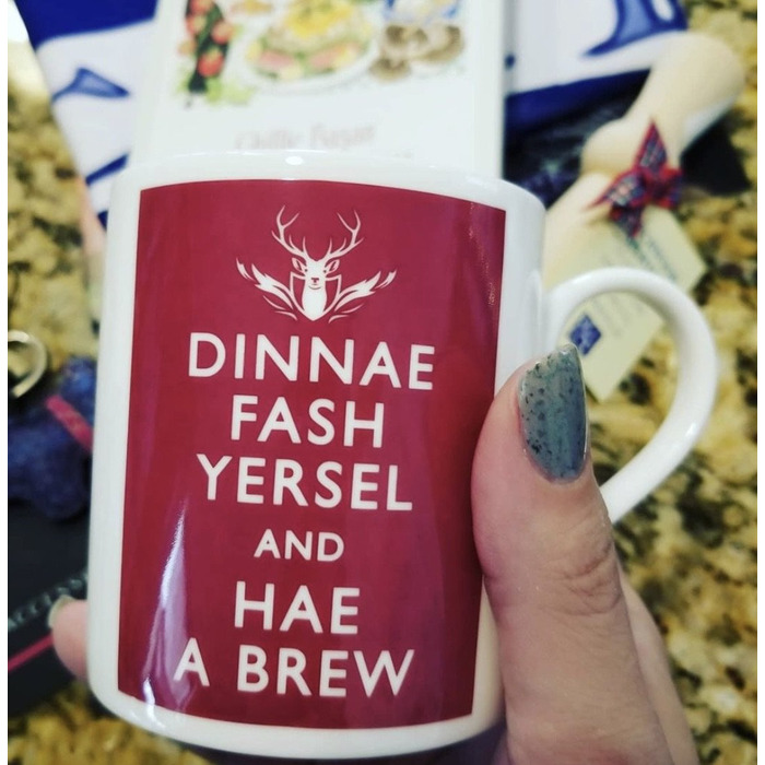 Dinnae Fash Yersel and Hae A Brew Mug