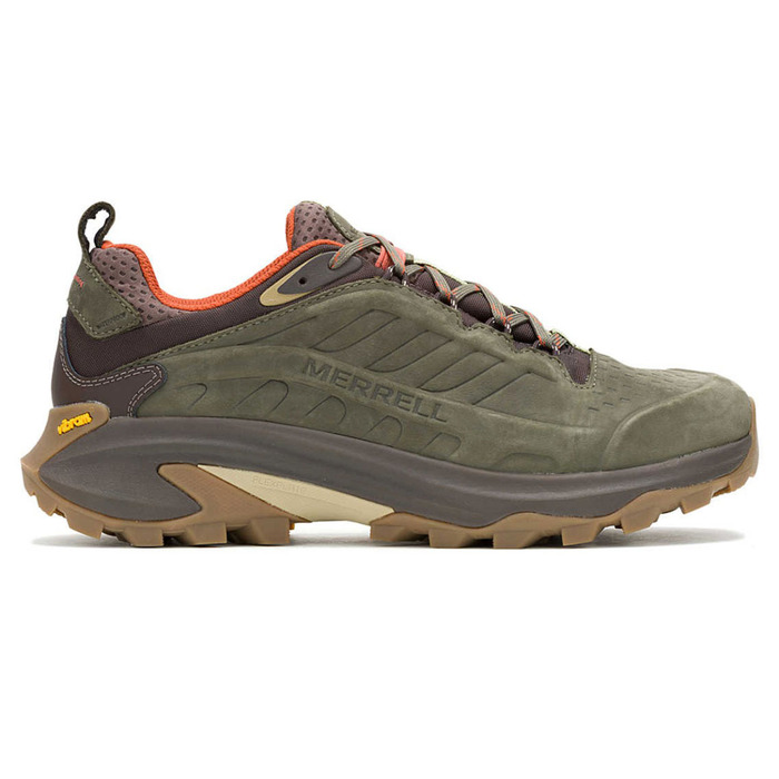 Merrell Men's Moab Speed 2 Leather Waterproof Shoes olive 12