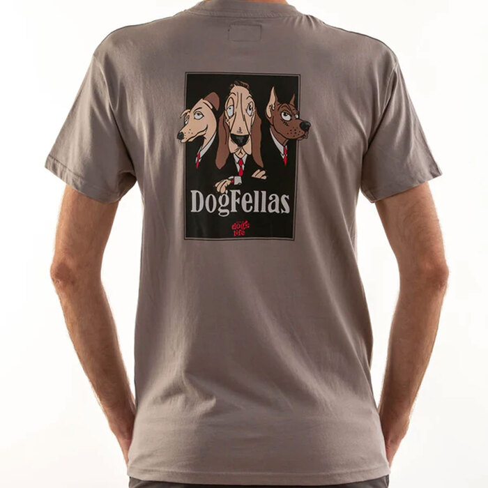 It's A Dogs Life Men's Dogfellas T-shirt Grey-S