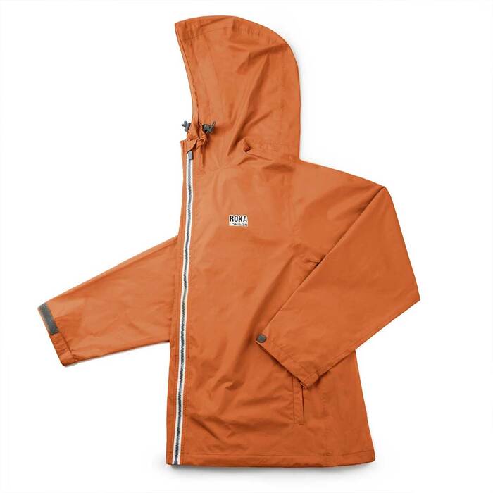 Roka London Holbon Recycled Nylon Ripstop Jacket Burnt Orange L