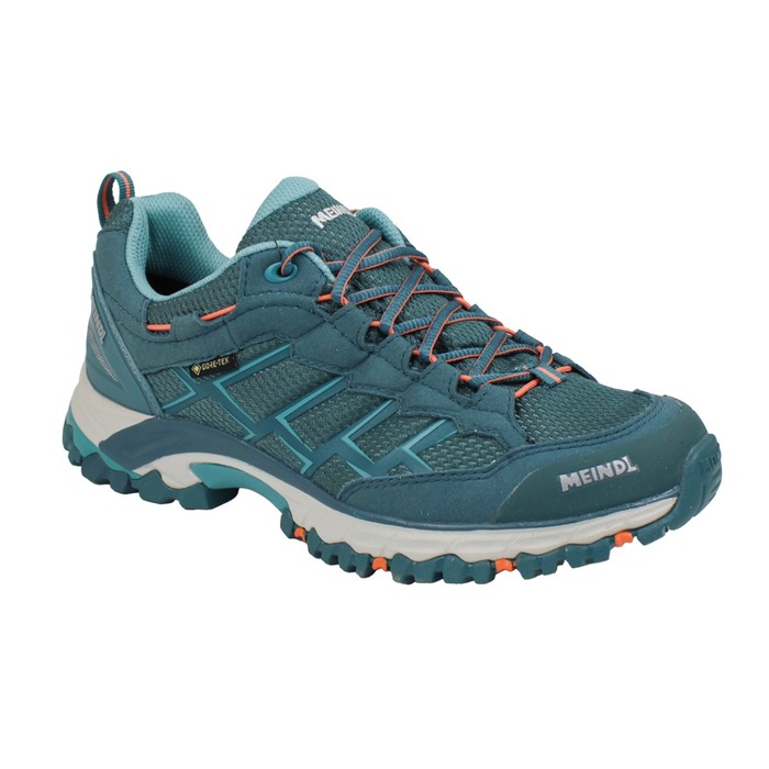 Meindl Caribe Women's GTX Walking Shoes Emerald/Orange 4