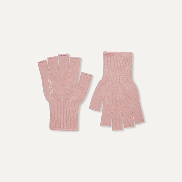 Sealskinz Thornham Merino Fingerless Gloves Pink