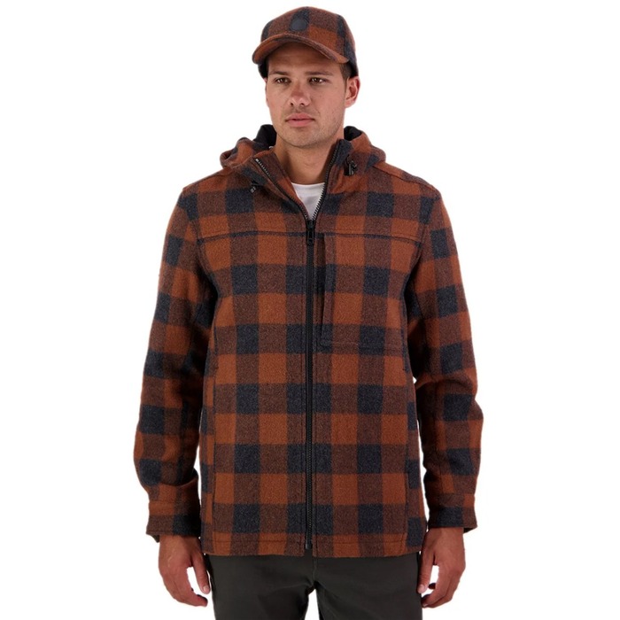 Swanndri Men's Hudson Wool Hoodie Rusty S