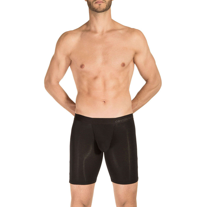 Obviously PrimeMan AnatoMAX Boxer Brief 9 inch Leg - Black