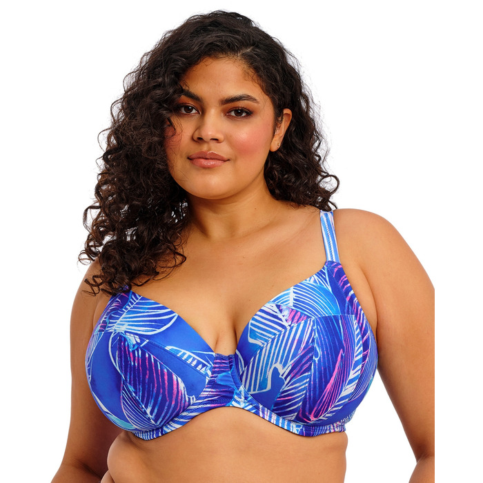 Elomi Maluku Island Plunge Bikini Top - Atlantic - 42H