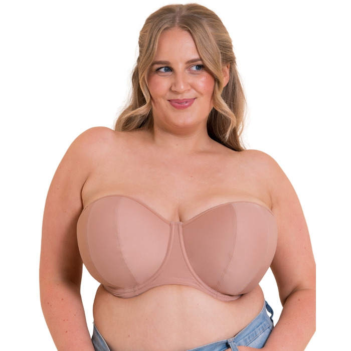 Curvy Kate Luxe-Updated Strapless Bra - Latte - 36DD