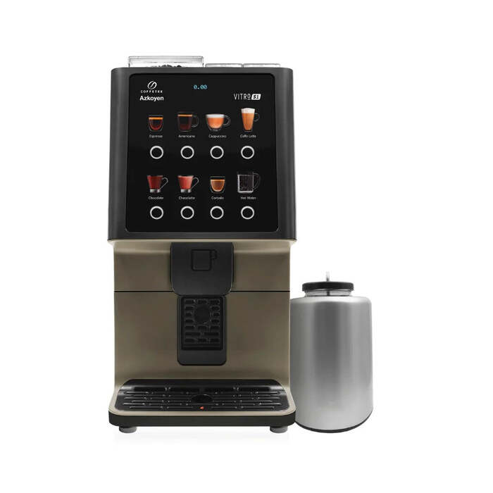 Azkoyen Vitro S1 MIA - Bean to Cup Coffee Machine - Fresh Milk System