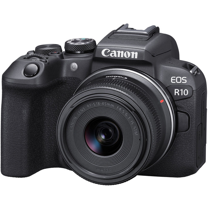 Canon EOS R10 Mirrorless Camera with RF-S 18-45mm F4. 5-6. 3 IS STM Lens