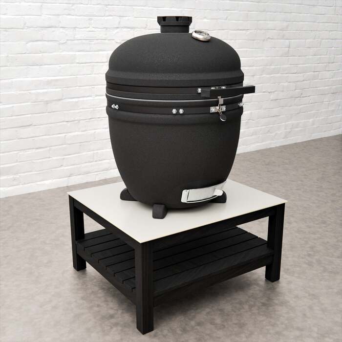 Draco Grills Teak Carbon Line Cabinet Table with Kamado Egg 22" (70cm), Early March 2026