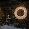 Pre-Lit Christmas Gold Light-Up Wreath 70cm with 5000 Warm White LED Micro-lights