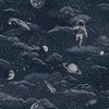 Lost In Space Wallpaper Midnight Blue / Silver Holden 14051
