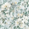 Laura Ashley Elowen Peony Wallpaper Pale Teal 143331