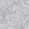 Laurence Llewelyn-Bowen Hedgerovia Floral Wallpaper Silver Grey LB25137