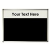 Felt Noticeboard with Header and Aluminium Frame