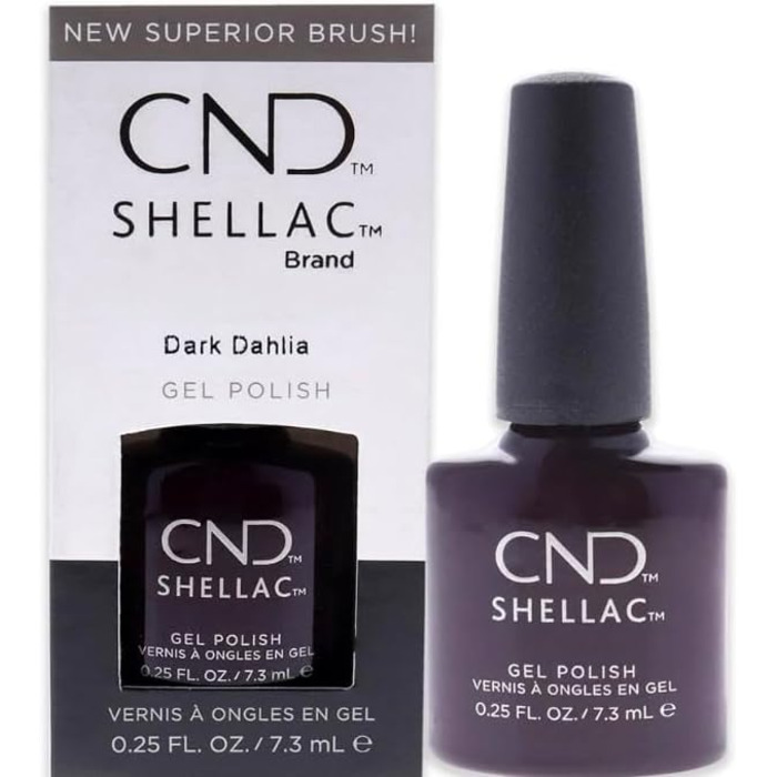 CND Shellac Gel Polish Dark Dahlia - 7. 3ml