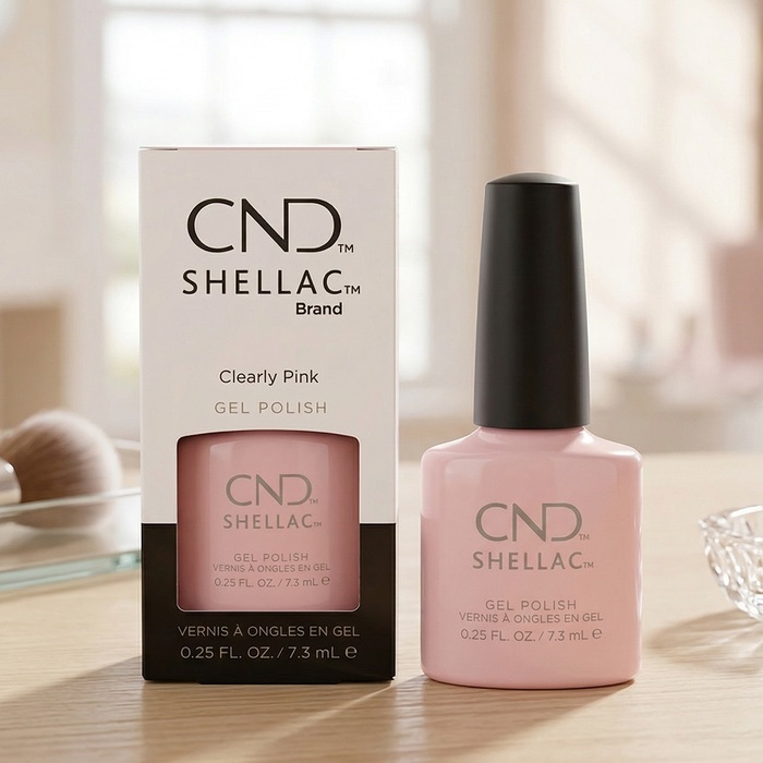 CND Shellac Gel Polish Clearly Pink - 7. 3ml
