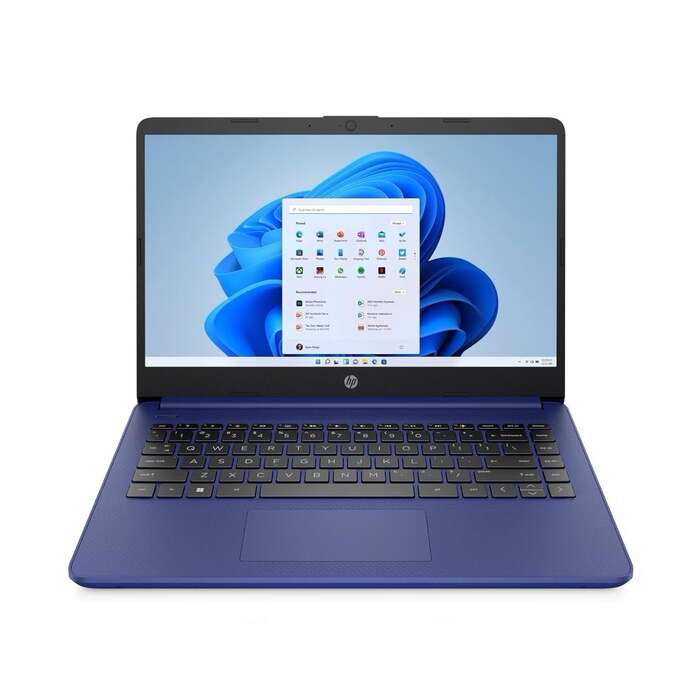 HP 14s 14" Laptop - Intel Celeron N4120, 4GB RAM, 128GB SSD, Indigo Blue