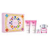 Versace Bright Crystal Gift Set 90ml EDT + 100ml Body Lotion + 100ml Shower Gel + 5ml EDT