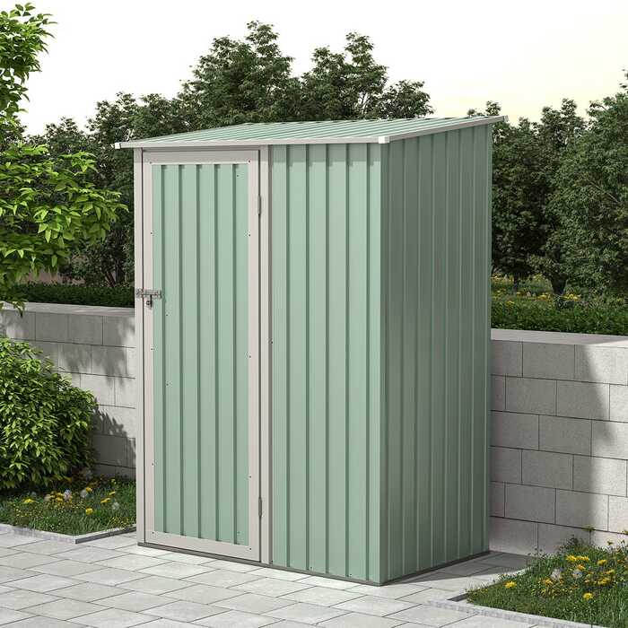 Metal Storage Shed Green 4.7ft x 3ft