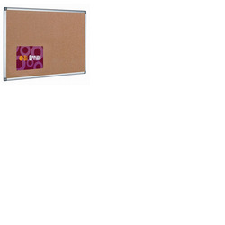 Bi-Office Cork Board Aluminium Frame 1200 x 900mm
