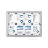 Indoor/Outdoor Lockable Whiteboard