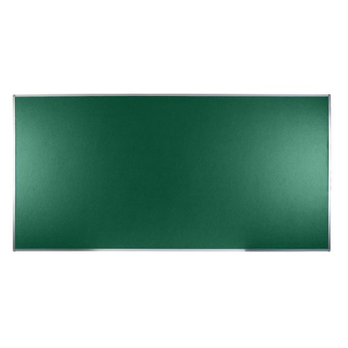 Boards Direct Felt Noticeboard Aluminium Frame 2400 x 1200mm GREEN