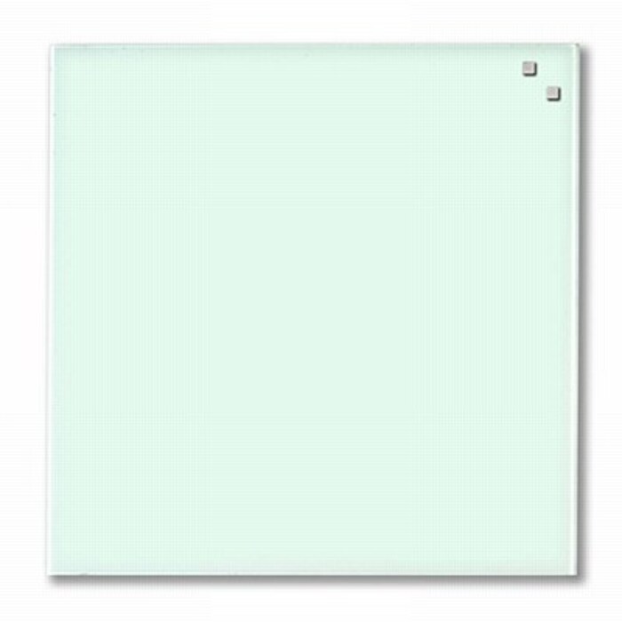 NAGA Magnetic Glass Noticeboard WHITE 45 x 45cm