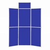6 Panel Folding Display Stand Grey Frame/Royal Fabric