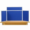 Midi Desk Top Display Stand Grey Frame/Royal Fabric