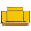 Midi Desk Top Display Stand Black Frame/Yellow Fabric