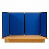 4 Panel Maxi Desk Top Display Stand Black Frame/Royal Fabric