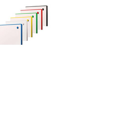 WriteOn Coloured Edge Whiteboard 1176 x 1176mm Black Edge