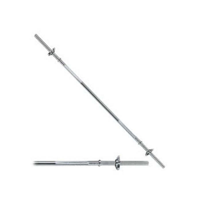 York 5’ Spindle Lock Solid Chrome Bar with Collars