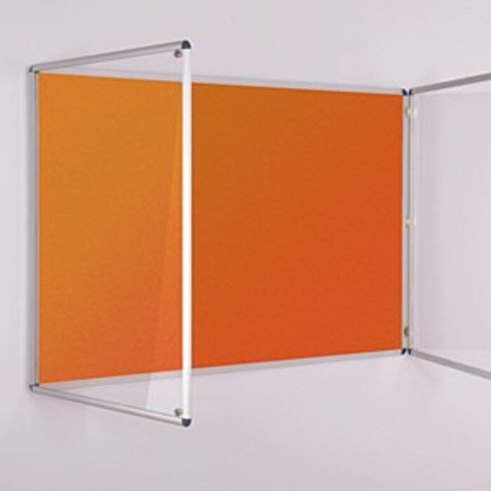 ColourPlus Tamperproof Noticeboard 1800 x 1200mm Orange