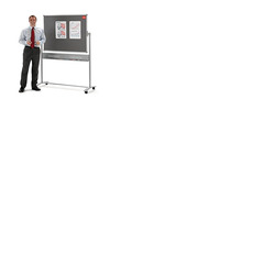 Nobo Mobile Combi Felt Noticeboard/Whiteboard 1200 x 900mm