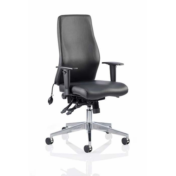 Onyx Posture Chair Black Leather