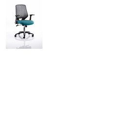 Relay Mesh Back Task Chair Maringa Teal Seat Silver Back