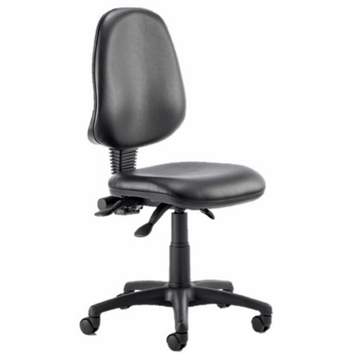 Eclipse 3 Lever Task Operator Chair Black vinyl