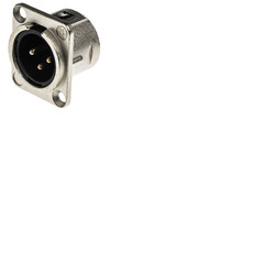 Neutrik NC3MDL1 XLR Panel Connector Male 3 Pin