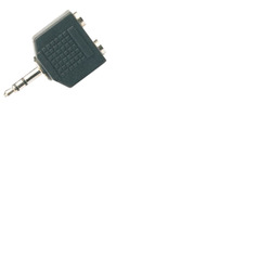 Adaptor 3. 5mm Stereo Jack To 2 x 3. 5mm Stereo Jack