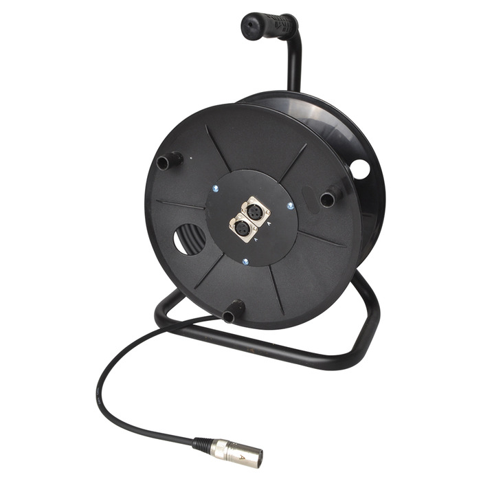 Microphone Snake - Roll Up Lead On Reel 50m 1 Input