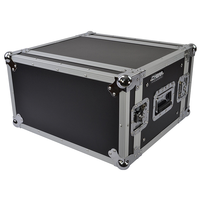 19" 6U Rack Flight Case 350mm Deep with Strong Ply Construction & Removable Lids
