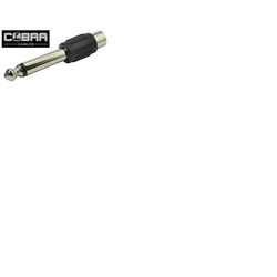 RCA/Phono to 6. 35mm 1/4" Jack Adapter Mono